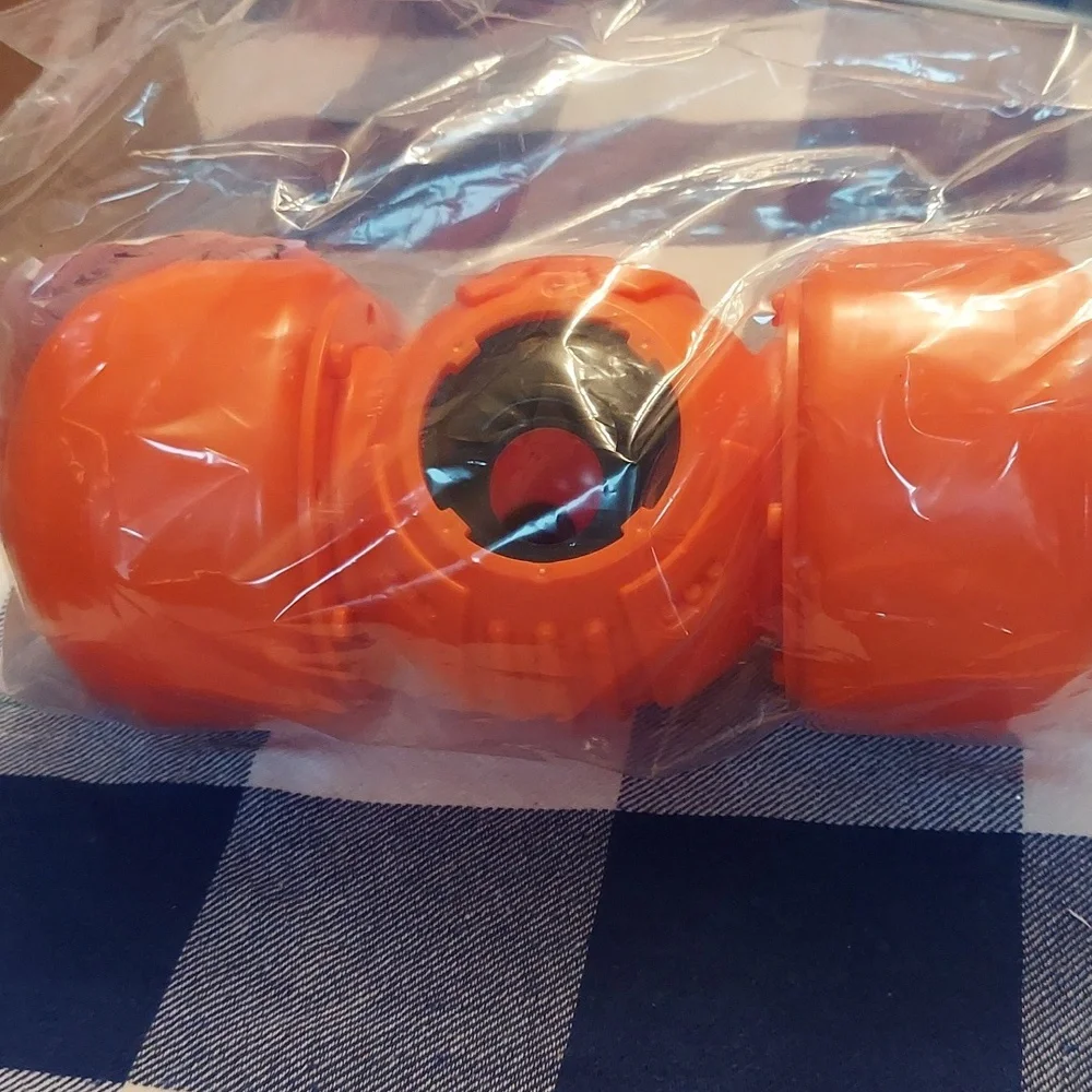 NEW Bright Orange dog Toy in Packaging